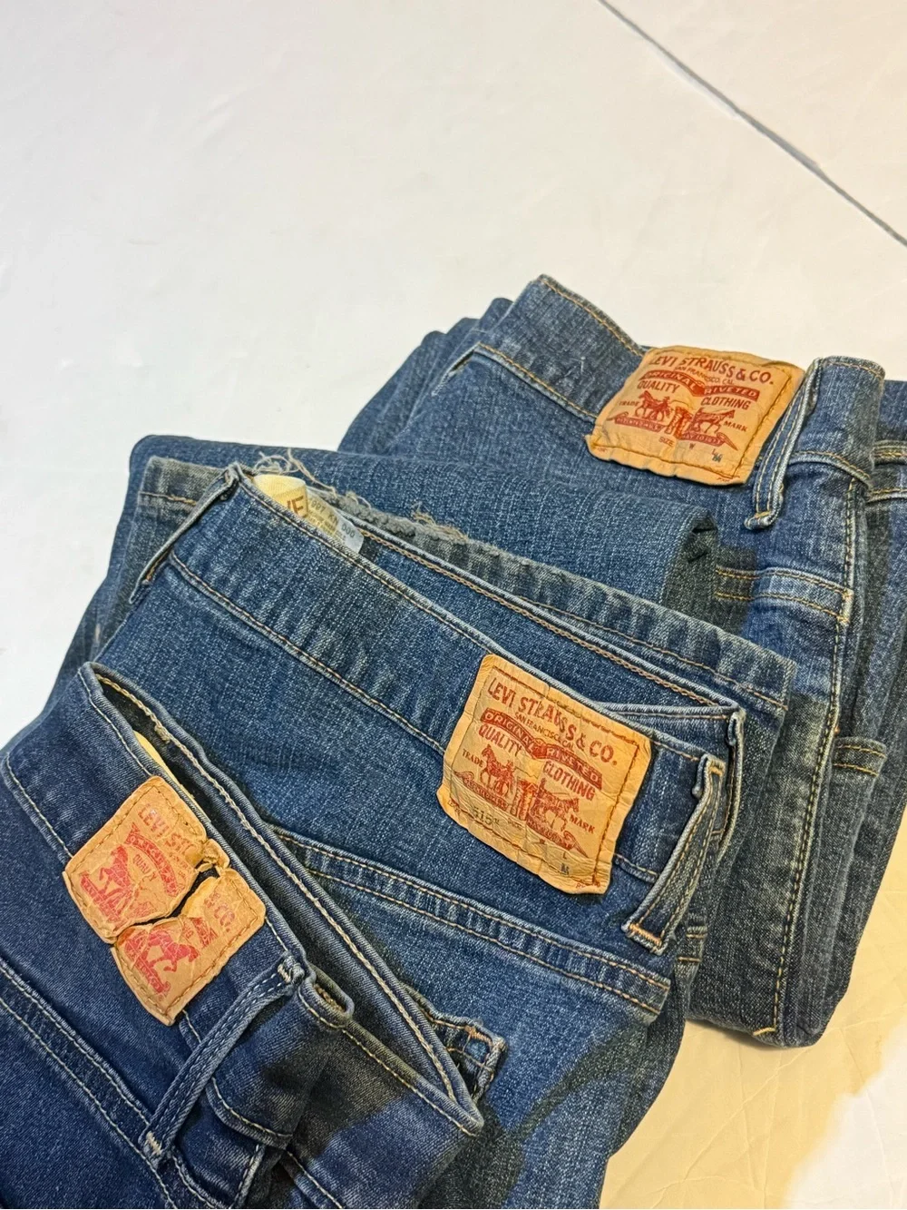 Levi's 3 piece Men's Blue Denim Jeans - Classic boot cut Fit